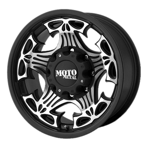 Moto Metal MO909 SKULL 18X9 18 8X165.1/8X6.5 Gloss Black With Machined Face