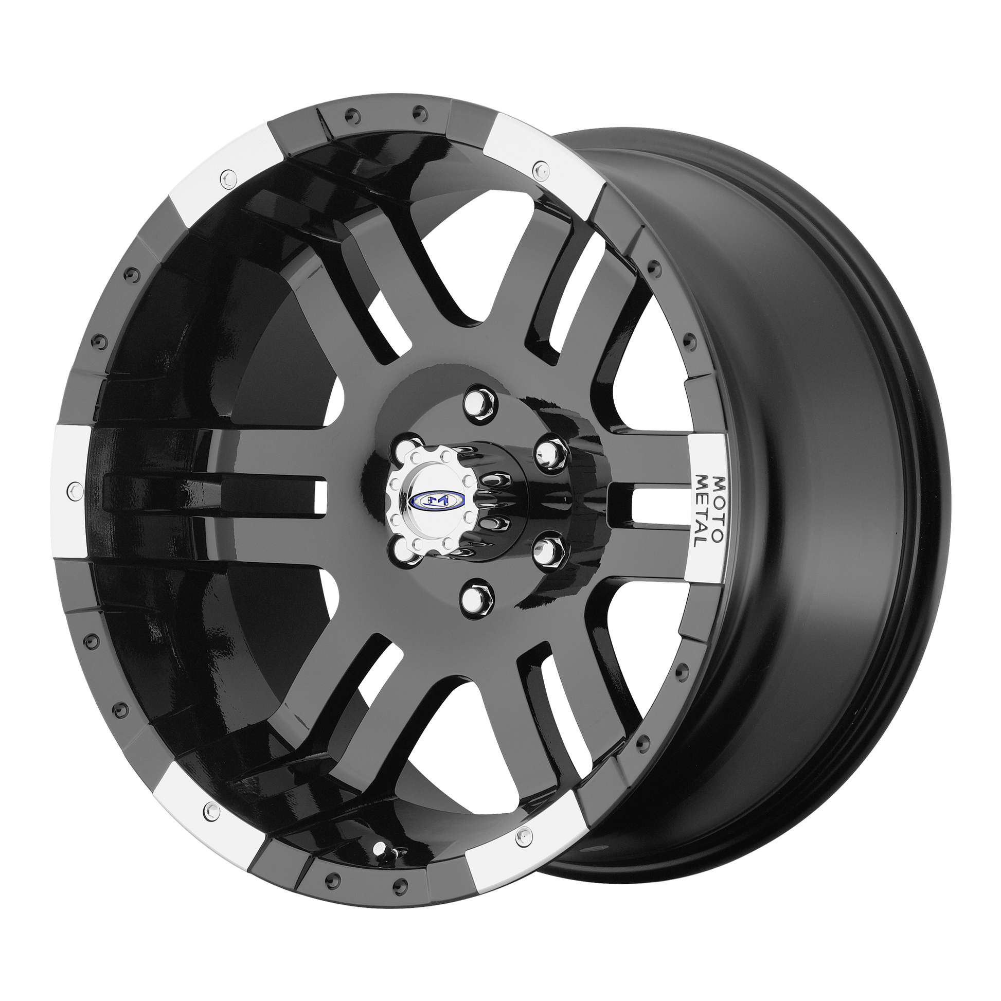 Moto Metal MO951 16x9 -12 6x139.7/6x5.5 Gloss Black Machined