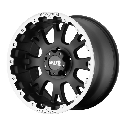 Moto Metal MO956 20X9 30 5X150/5X150 Matte Black With Machined Lip