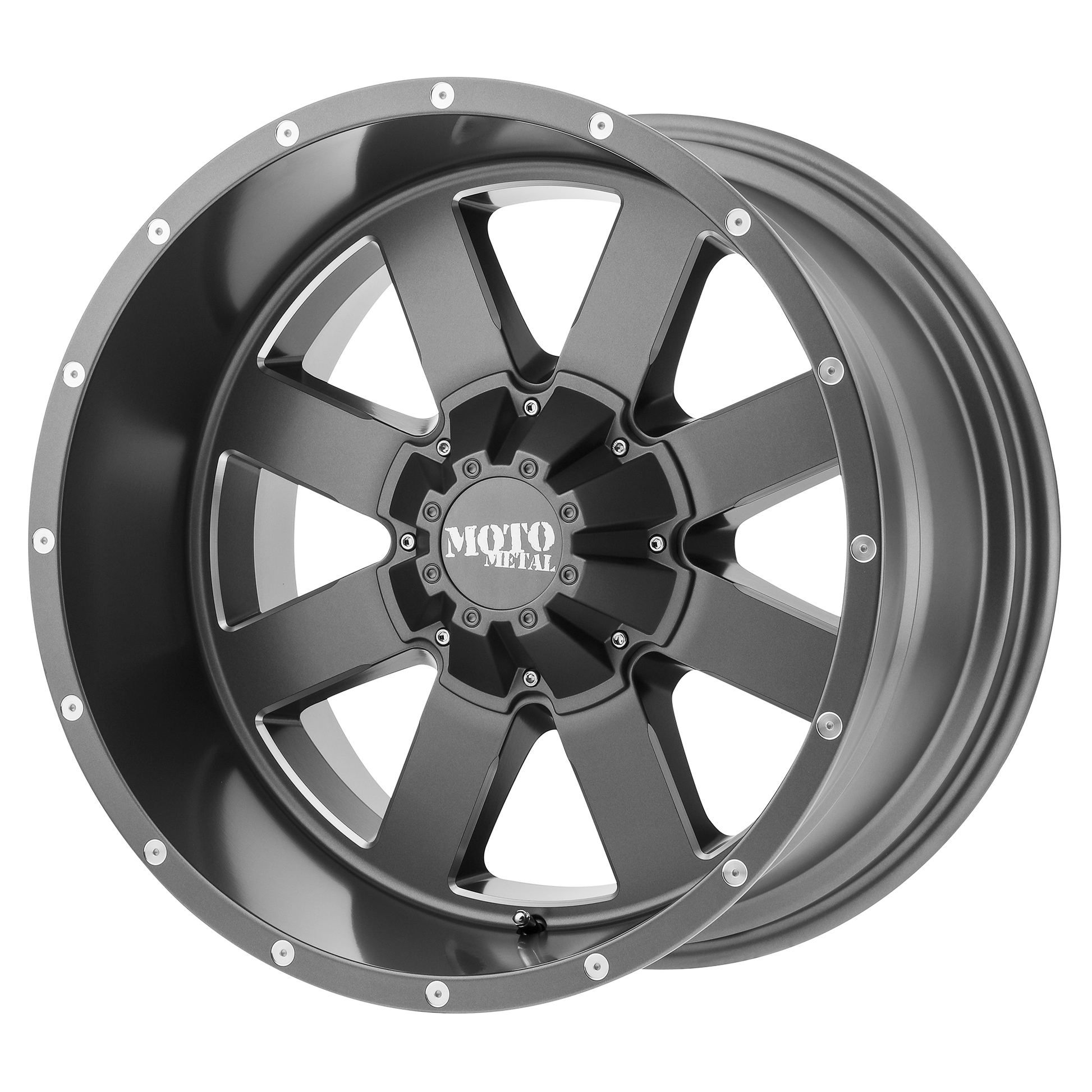 Moto Metal MO962 20x10 -24 6x139.7/6x5.5 Satin Gray Milled