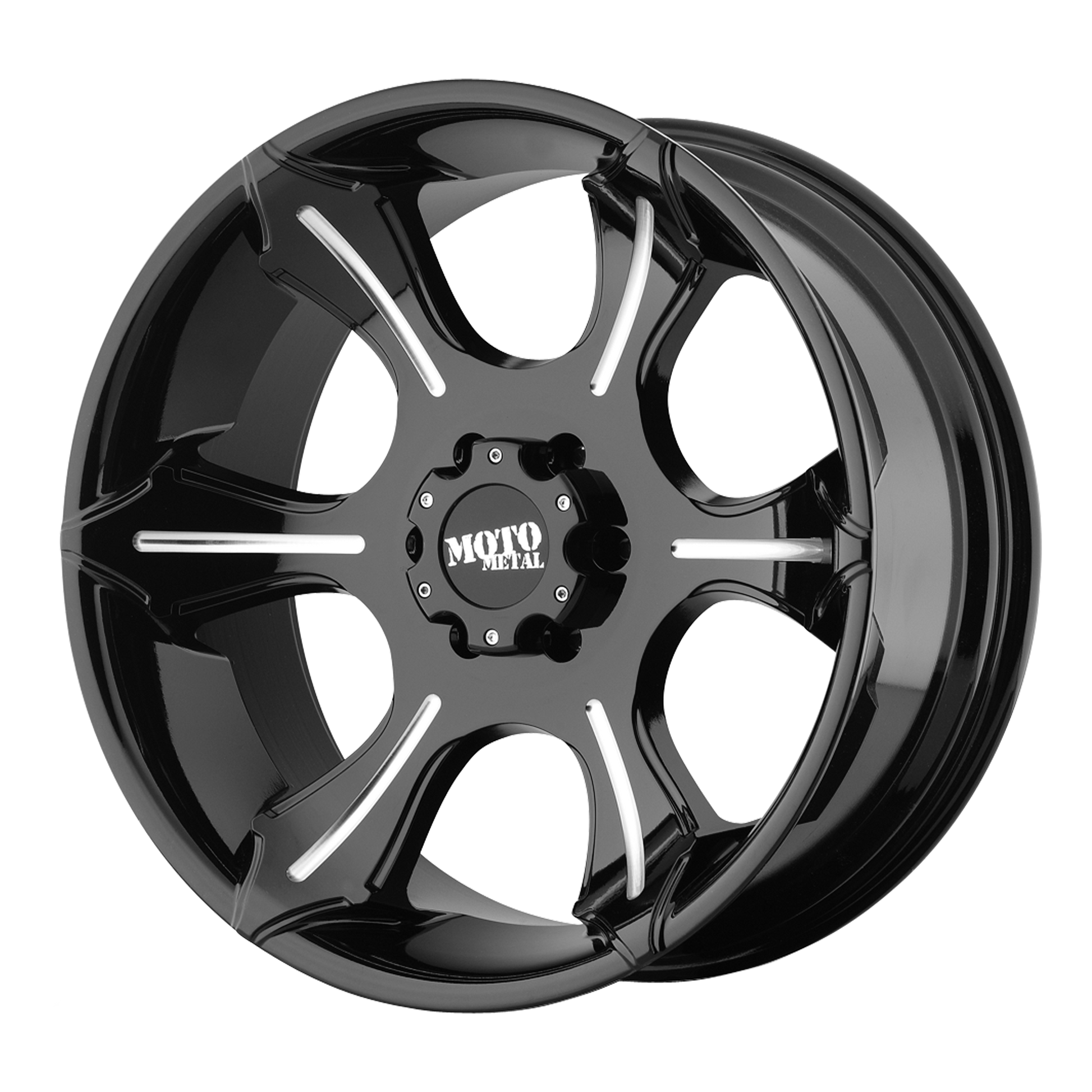 Moto Metal MO965 18X9 0 6X139.7/6X5.5 Gloss Black With Milled Spokes