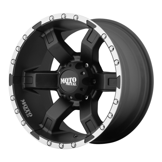 Moto Metal MO967 22X10 -24 6X135/6X5.3 Satin Black With Machined Flange