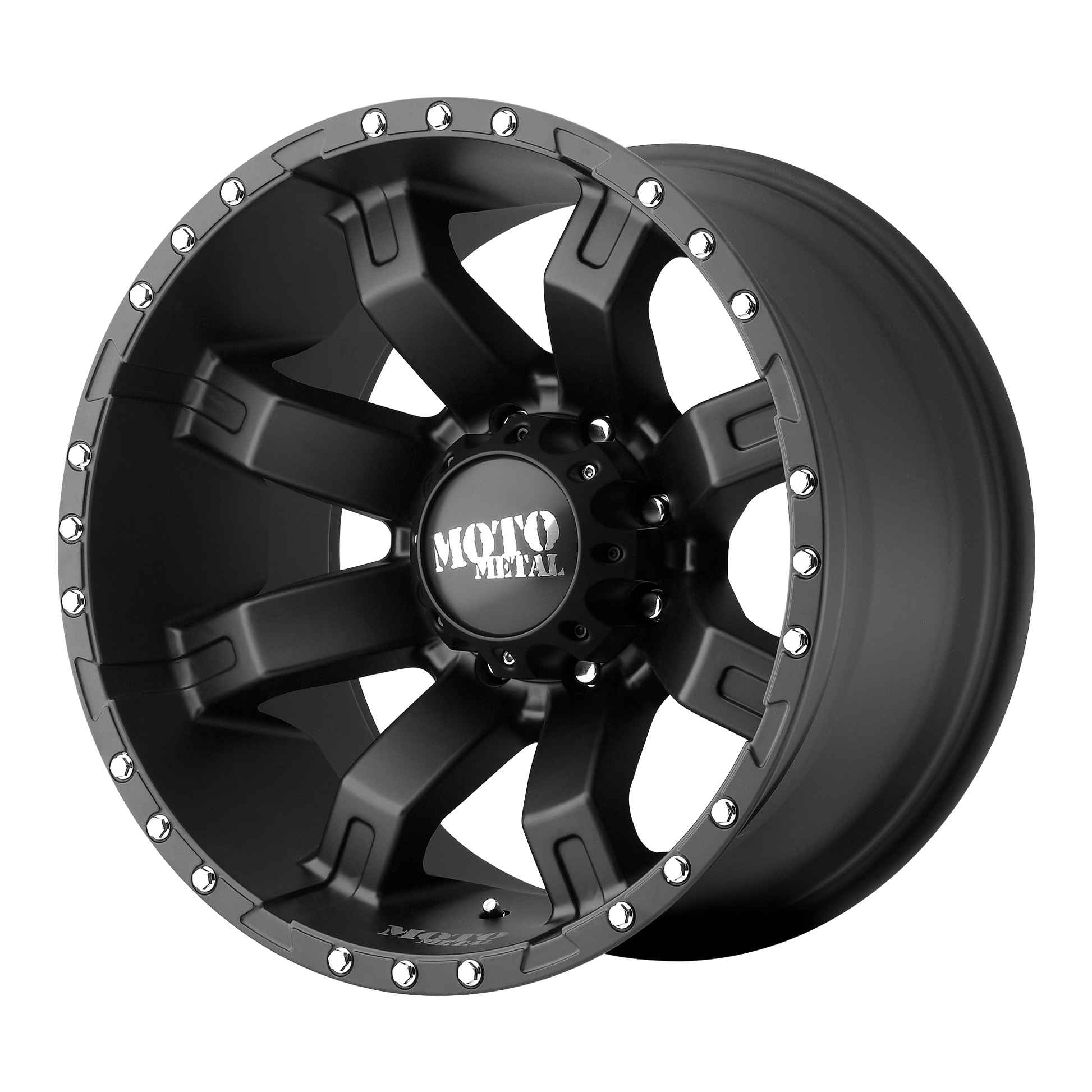Moto Metal MO968 20X12 -44 8X180/8X7.1 Satin Black With Clearcoat