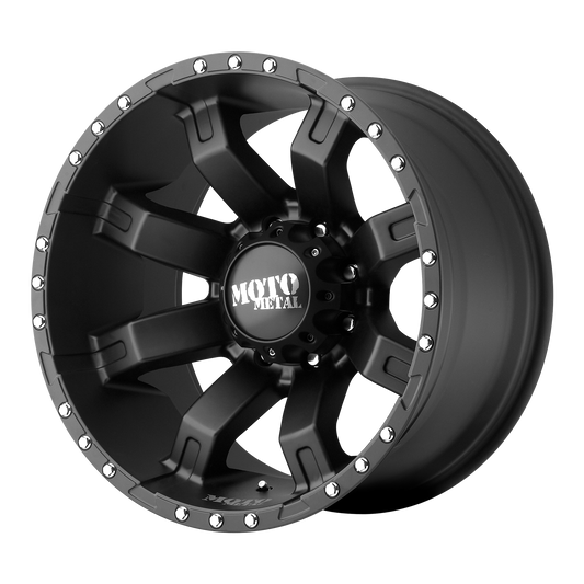 Moto Metal MO968 20X12 -44 8X180/8X7.1 Satin Black With Clearcoat