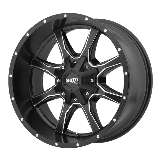 Moto Metal MO970 20X9 0 6X135/6X139.7 SEMI GLOSS BLACK MILLED