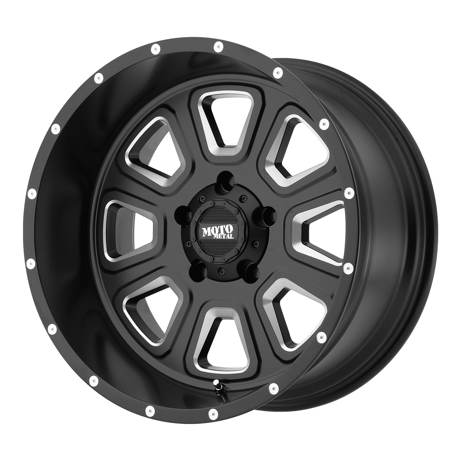 Moto Metal MO972 20X12 -44 6X139.7/6X5.5 Satin Black Milled