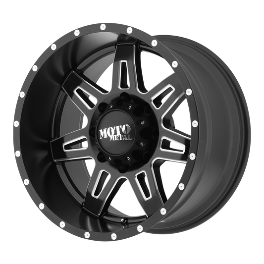 Moto Metal MO975 20X9 0 5X127/5X5.0 Satin Black Milled