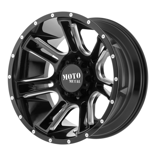 Moto Metal MO982 AMP 18x10 -24 6x139.7/6x5.5 Gloss Black Milled