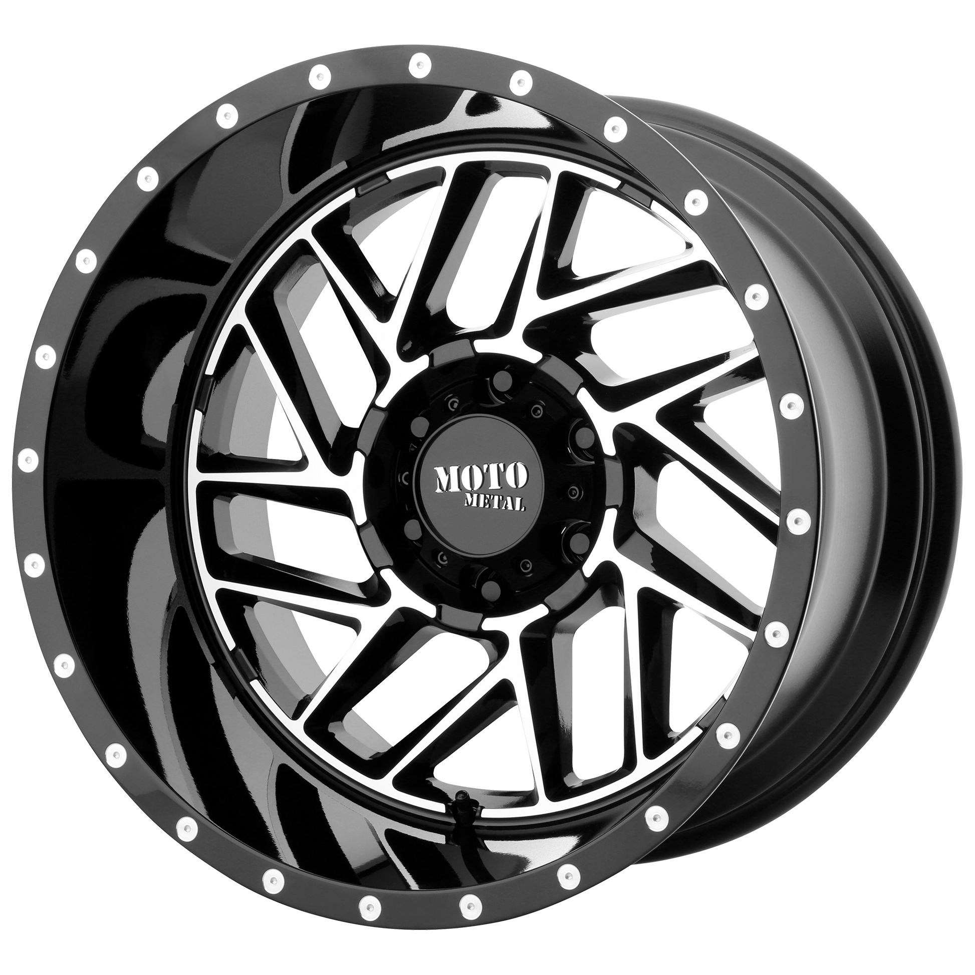 Moto Metal MO985 BREAKOUT 20x10 -18 8x165.1/8x6.5 Gloss Black Machined