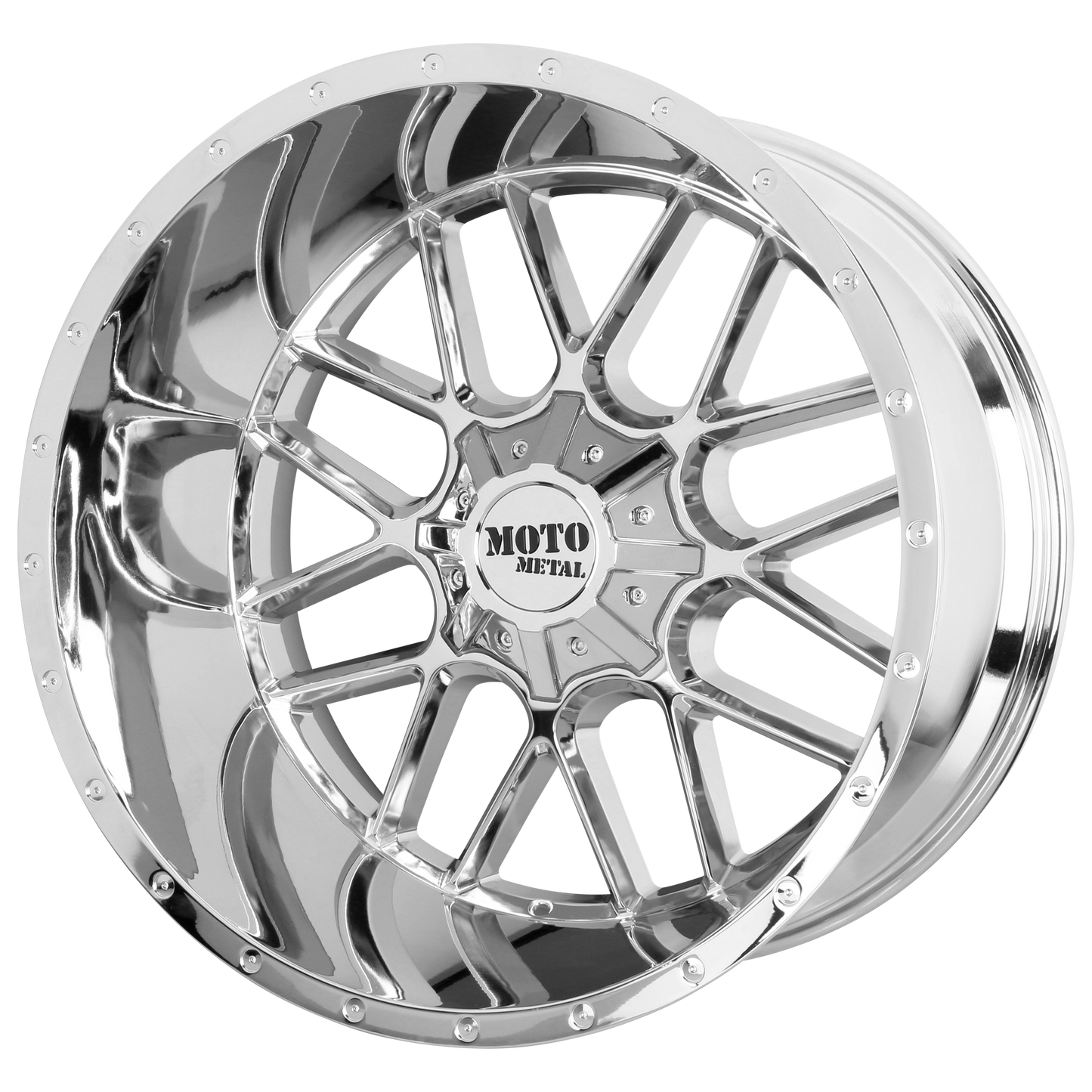 Moto Metal MO986 SIEGE 24x14 -76 6x135/6x139.7/6x135/5.5 Chrome