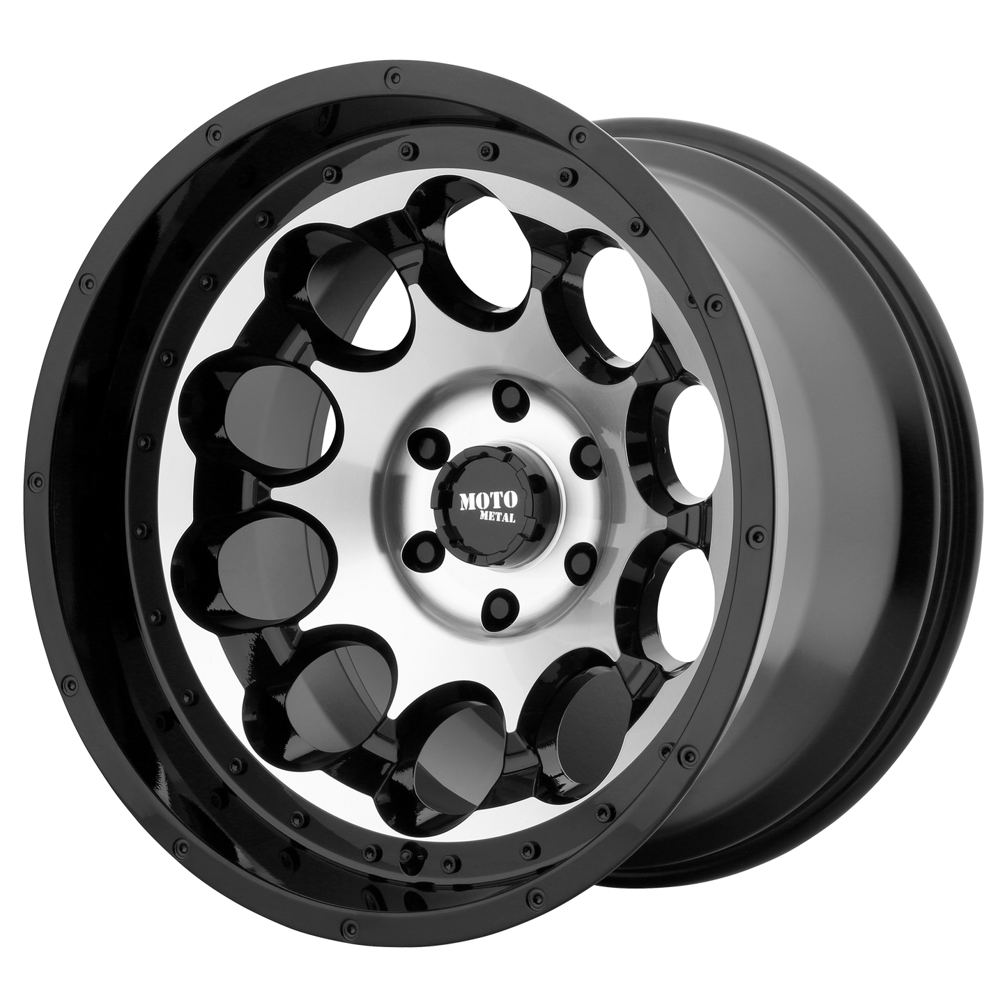Moto Metal MO990 ROTARY 17X9 -12 5X127/5X5.0 Gloss Black Machined