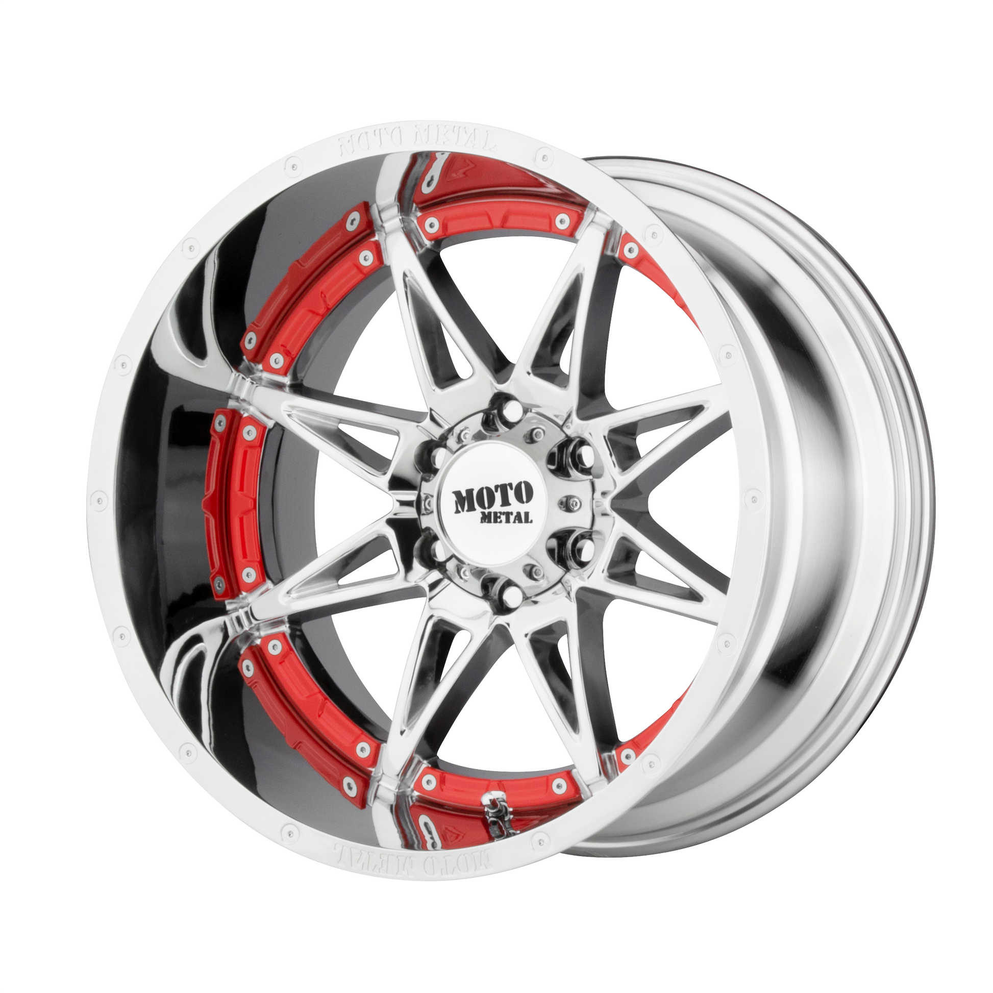 Moto Metal MO993 HYDRA 20x10 -18 8x165.1/8x6.5 Chrome