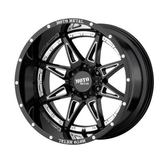 Moto Metal MO993 HYDRA 20x12 -44 6x139.7/6x5.5 Gloss Black Milled