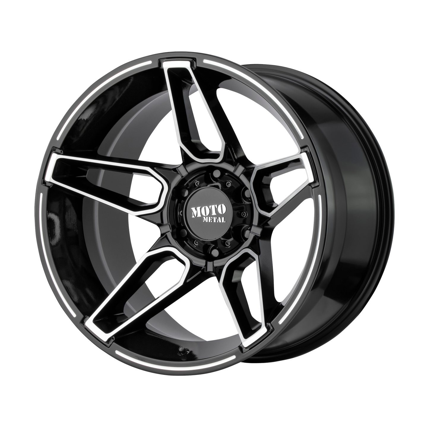 Moto Metal MO994 FANG 20x12 -44 6x135/6X5.3 Gloss Black Machined