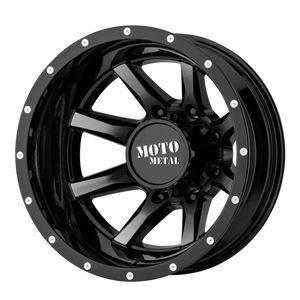 Moto Metal MO995 17x6.5 -140 8x200/8x7.9 Gloss Black Machined - Rear