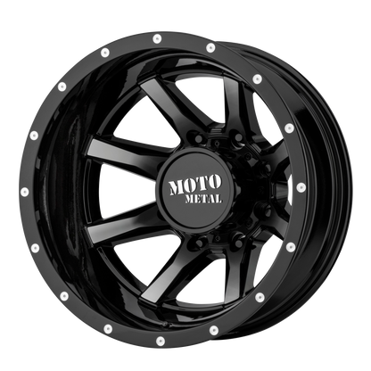Moto Metal MO995 20X8.25 -198 8X165.1 GLOSS BLACK MACHINED - REAR
