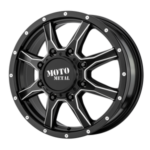 Moto Metal MO995 20X8.25 127 8X165.1 SATIN BLACK MILLED - FRONT