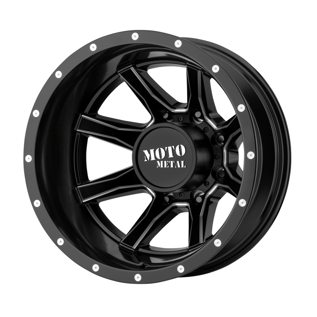 Moto Metal MO995 17x6.5 -140 8x200/8x7.9 Satin Black Milled - Rear