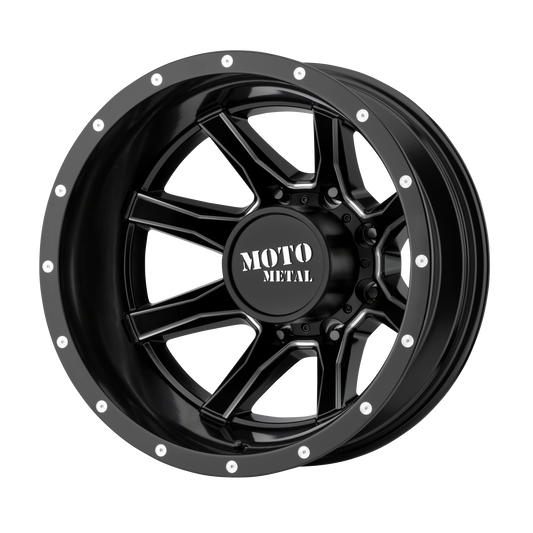 Moto Metal MO995 20x8.25 -198 8x200/8x7.9 Satin Black Milled - Rear