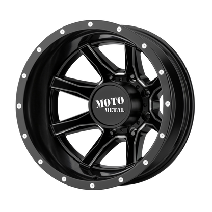 Moto Metal MO995 20X8.25 -198 8X165.1 SATIN BLACK MILLED - REAR