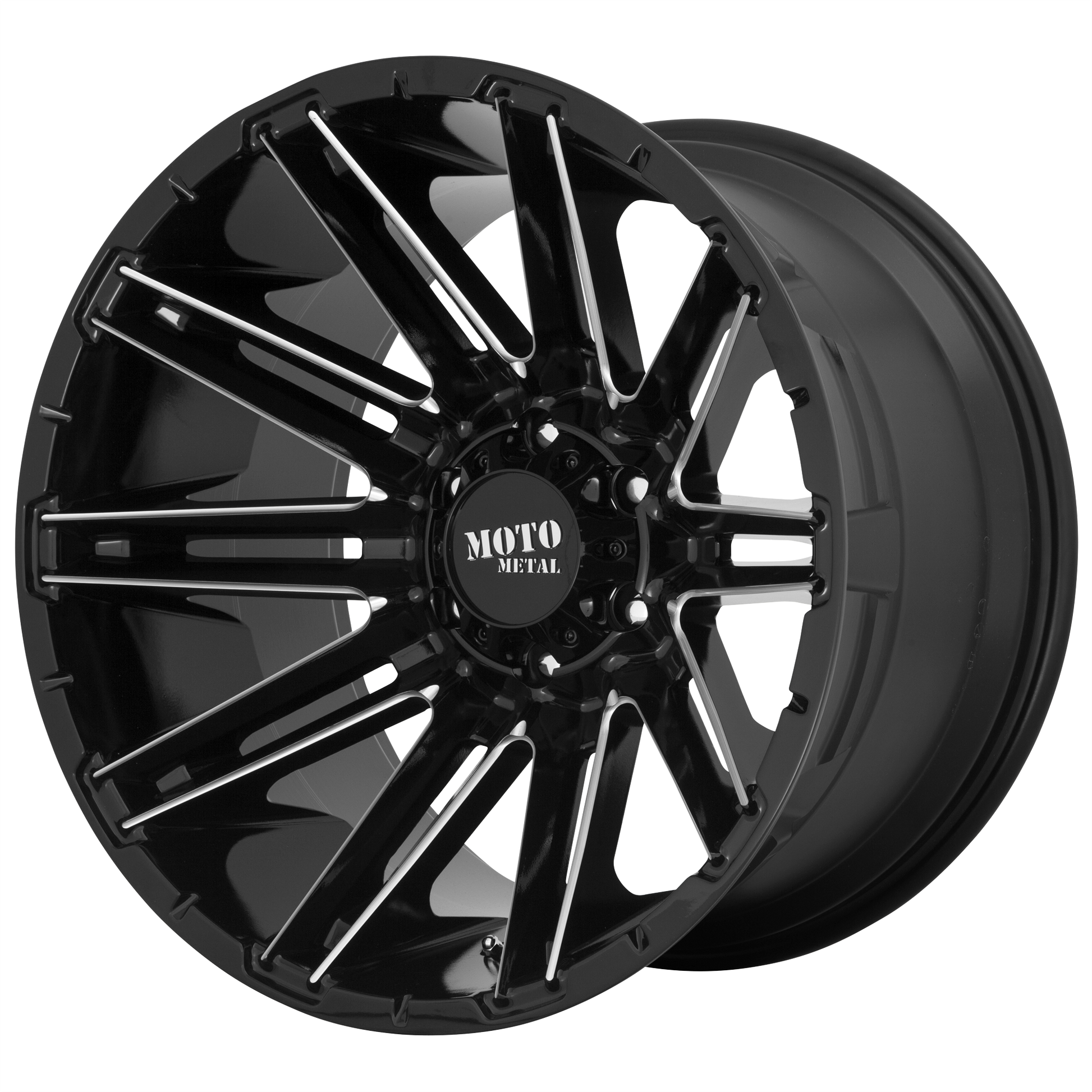 Moto Metal MO998 KRAKEN 20x9 0 8x180/8x7.1 Gloss Black Milled
