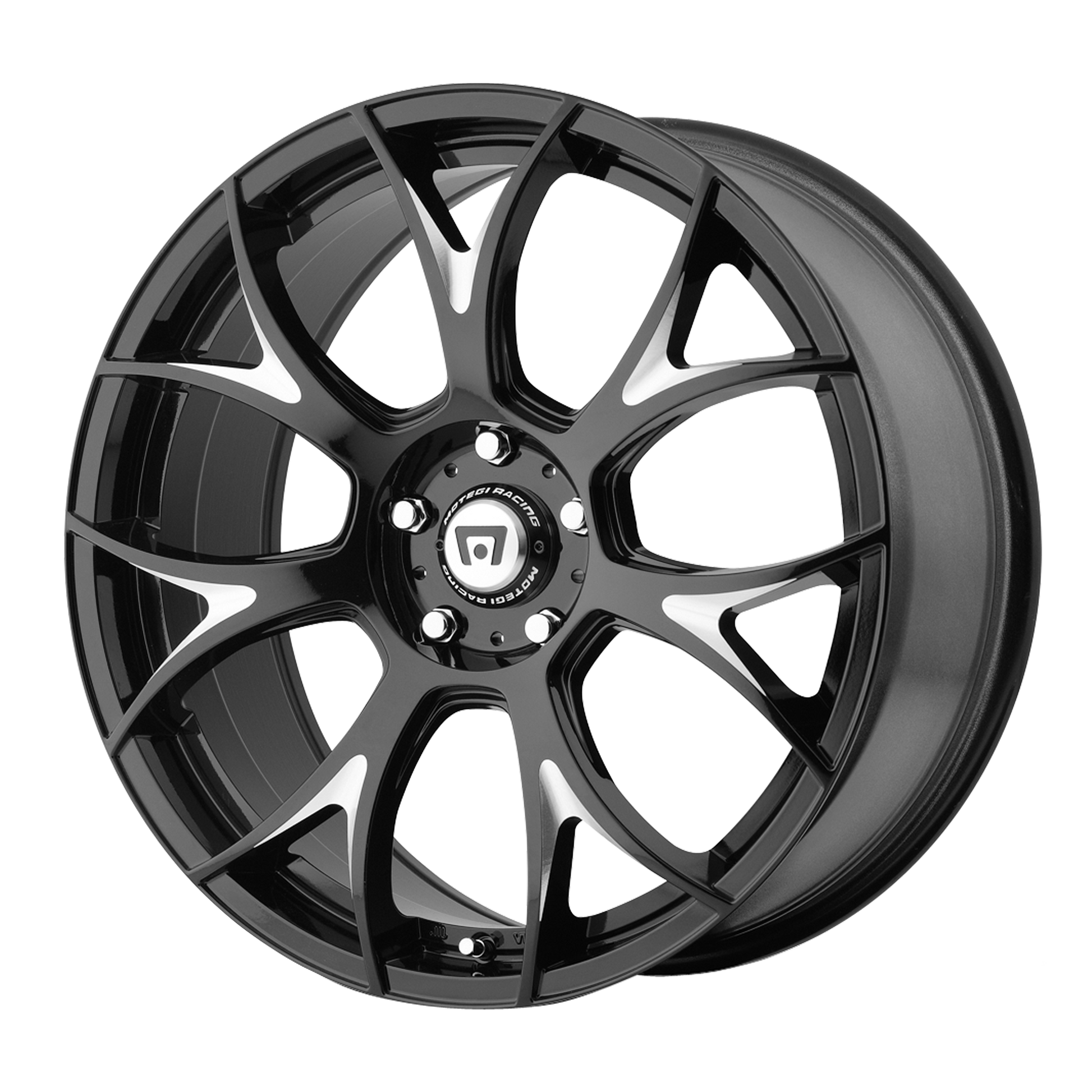 Motegi MR126 20X10 38 BLANK/BLANK Gloss Black With Milled Accents