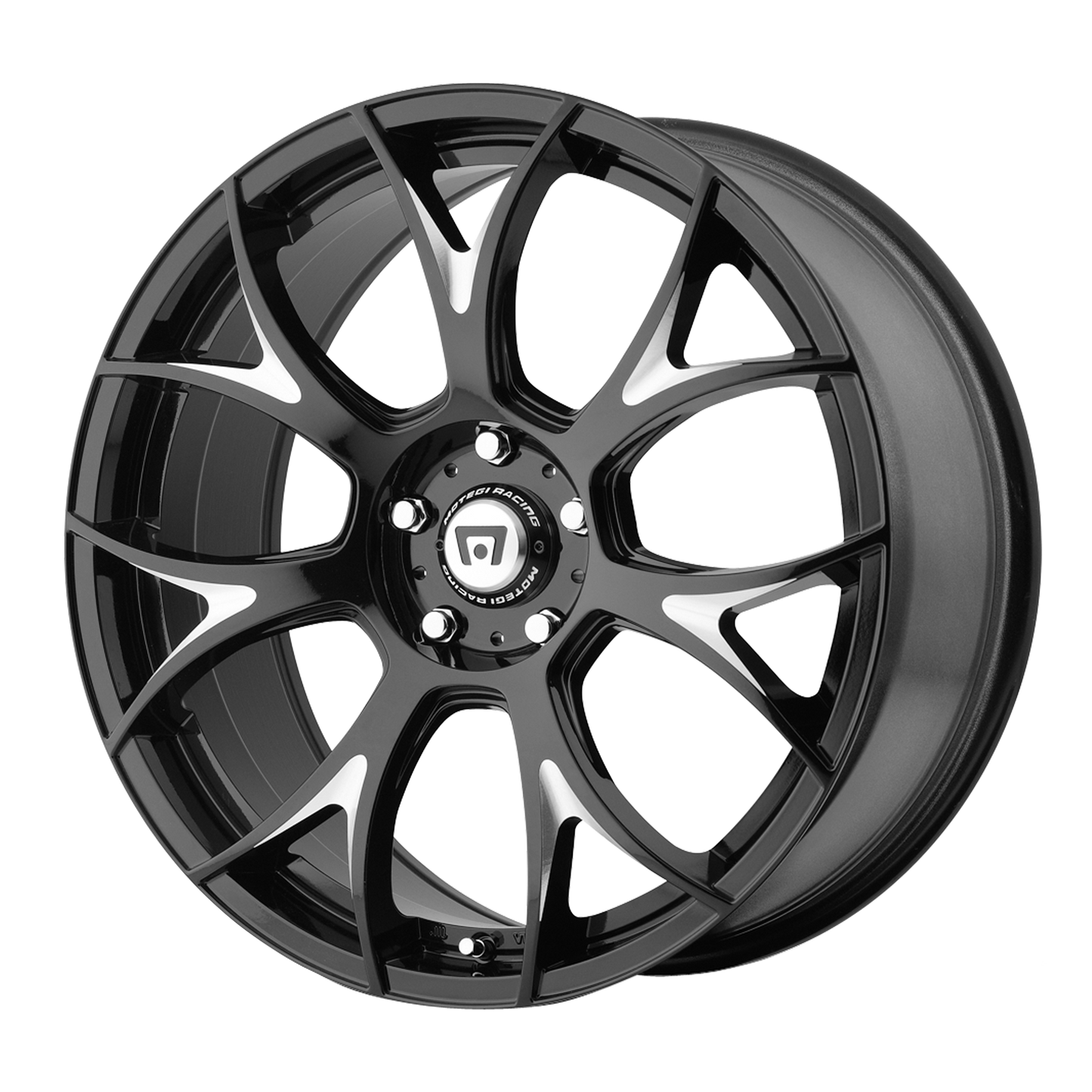 Motegi MR126 20X10 38 5X112/5X112 Gloss Black With Milled Accents
