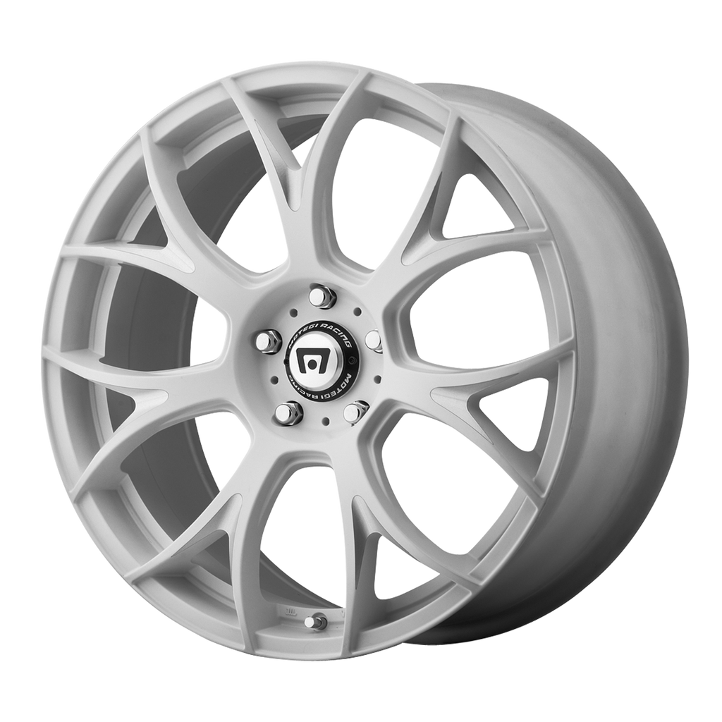 Motegi MR126 19X9.5 40 BLANK/BLANK Matte White With Milled Accents