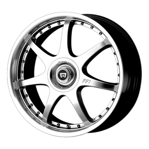 MOTEGI FF7 16X7 42 5X100/5X114.3 BRIGHT SILVER WITH CLEARCOAT