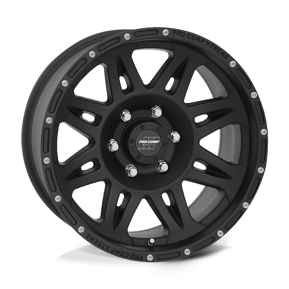 PRO COMP PA5 TORQ 17X8 0 6X139.7 FLAT BLACK