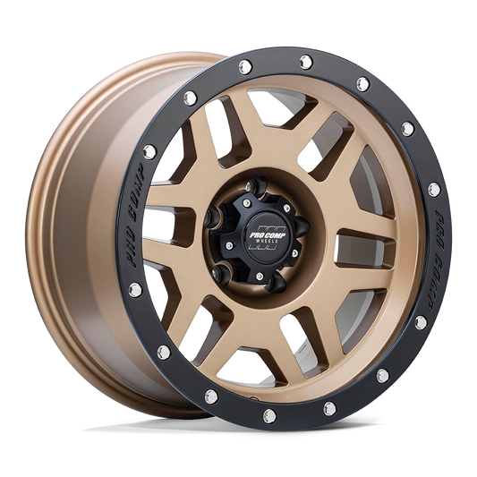 PRO COMP PA41 PHASER 17X9 -6 5X127 MATTE BRONZE WITH BLACK LIP