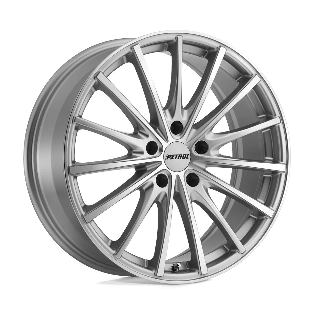 Petrol P3A 17X8 32 5X112/5X112 SILVER W/ MACHINED CUT FACE