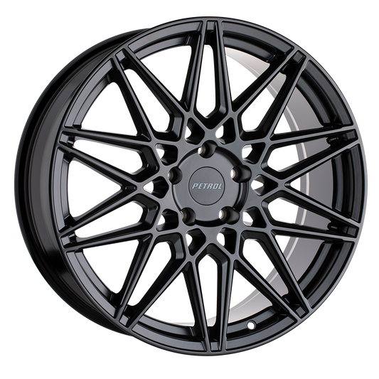 Petrol P3C 20X8.5 40 5X114.3/5X4.5 SEMI GLOSS BLACK