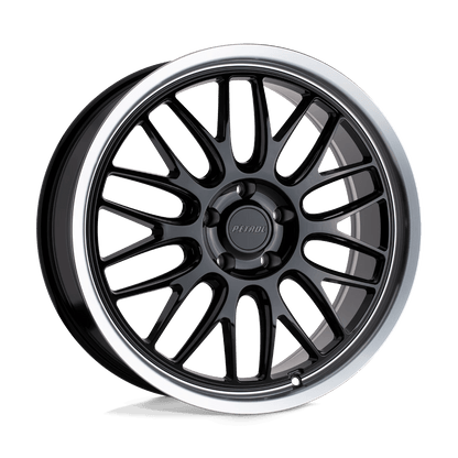 Petrol P4C 18X8 40 5X114.3/5X4.5 GLOSS BLACK W/ MACHINED CUT LIP