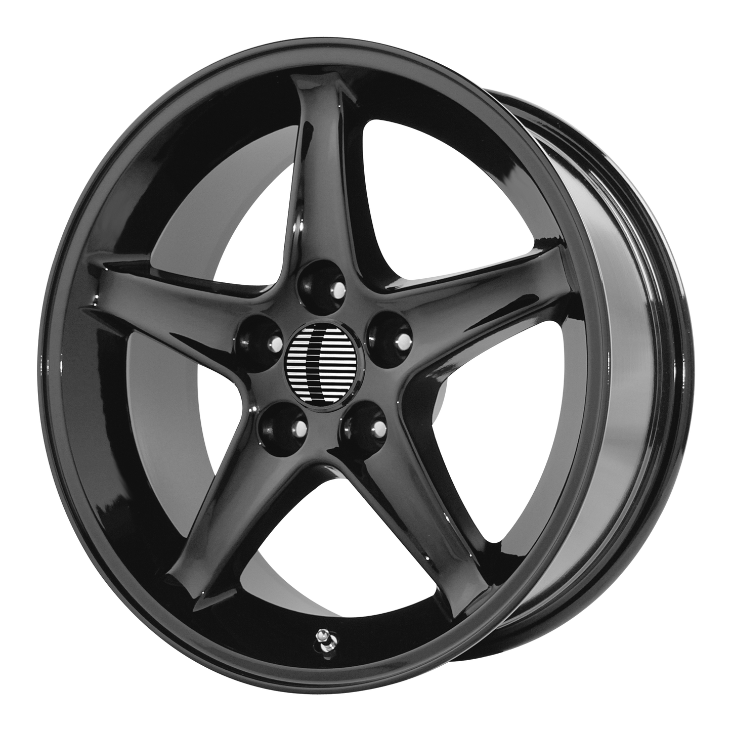 PERFORMANCE REPLICAS PR102 17X9 18 4X108/4X4.25 Gloss Black