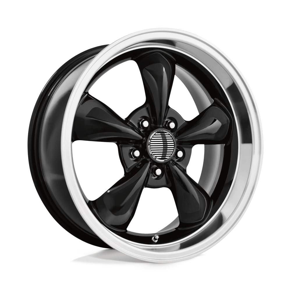 PERFORMANCE REPLICAS PR106 17X10.5 27 5X114.3/5X4.5 Gloss Black/Machined Lip