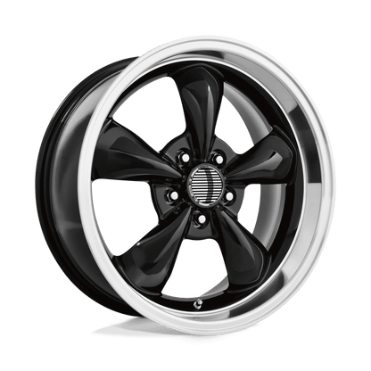 PERFORMANCE REPLICAS PR106 17X10.5 27 5X114.3/5X4.5 Gloss Black/Machined Lip