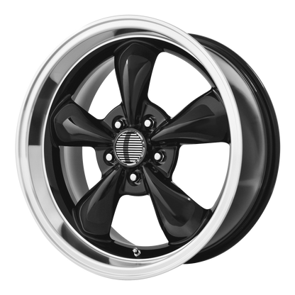 PERFORMANCE REPLICAS PR106 17X10.5 27 5X114.3/5X4.5 Gloss Black/Machined Lip