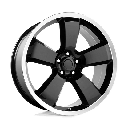 PERFORMANCE REPLICAS PR119 20X9 20 5X115/5X115 Gloss Black/Machined Lip
