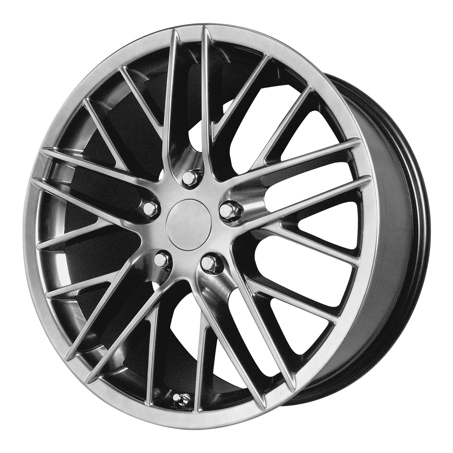 PERFORMANCE REPLICAS PR121 18X9.5 40 5X120.65/5X4.75 Hyper Silver Dark