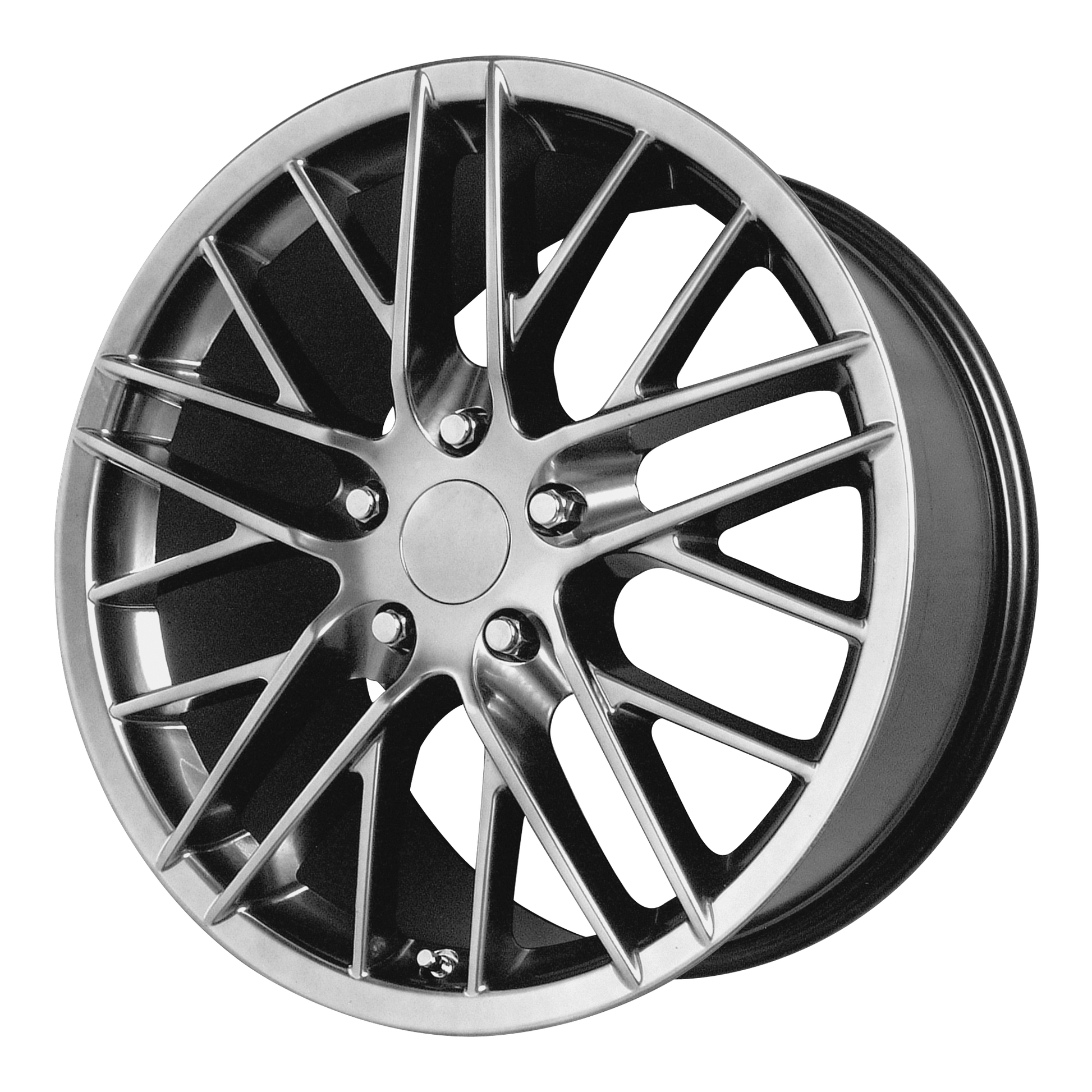 PERFORMANCE REPLICAS PR121 18X9.5 40 5X120.65/5X4.75 Hyper Silver Dark