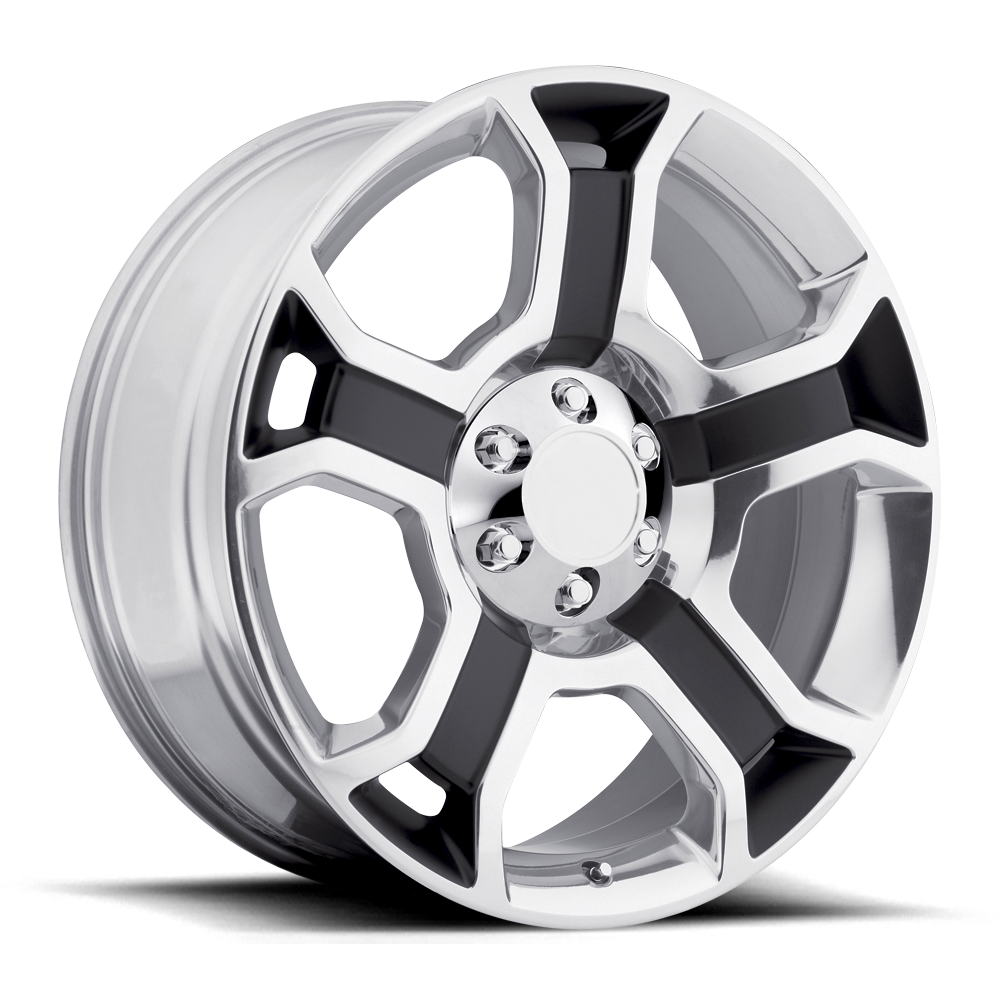 PERFORMANCE REPLICAS PR127 22X9 44 6X135/6X5.3 Gloss Black/Polished Spokes & Lip