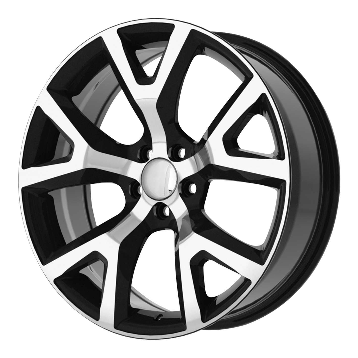 PERFORMANCE REPLICAS PR159 17X7.5 31 5X110/5X110 Gloss Black with Machined Face