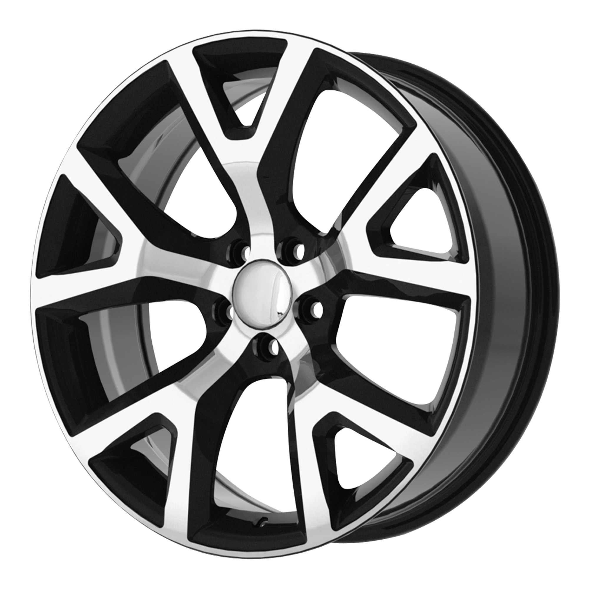 OE Creations PR159 18X7.5 31 5X110/5X110 Gloss Black with Machined Face