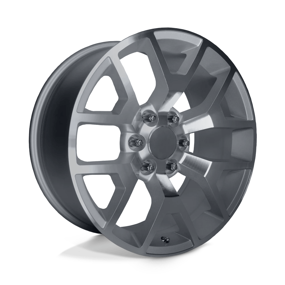 PERFORMANCE REPLICAS PR169 22X9 27 6X139.7/6X5.5 Silver with Machined Spokes