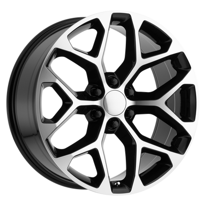 PERFORMANCE REPLICAS PR176 26X10 24 6X139.7/6X5.5 Gloss Black Machined