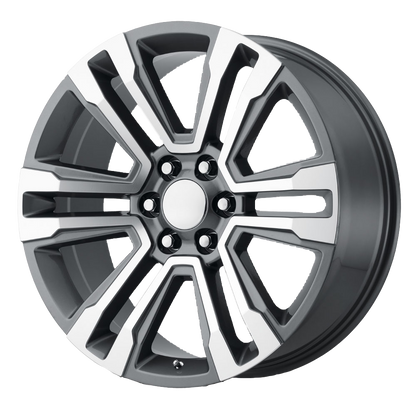 OE Creations PR182 22X9 24 6X139.7/6X5.5 Gunmetal Machined