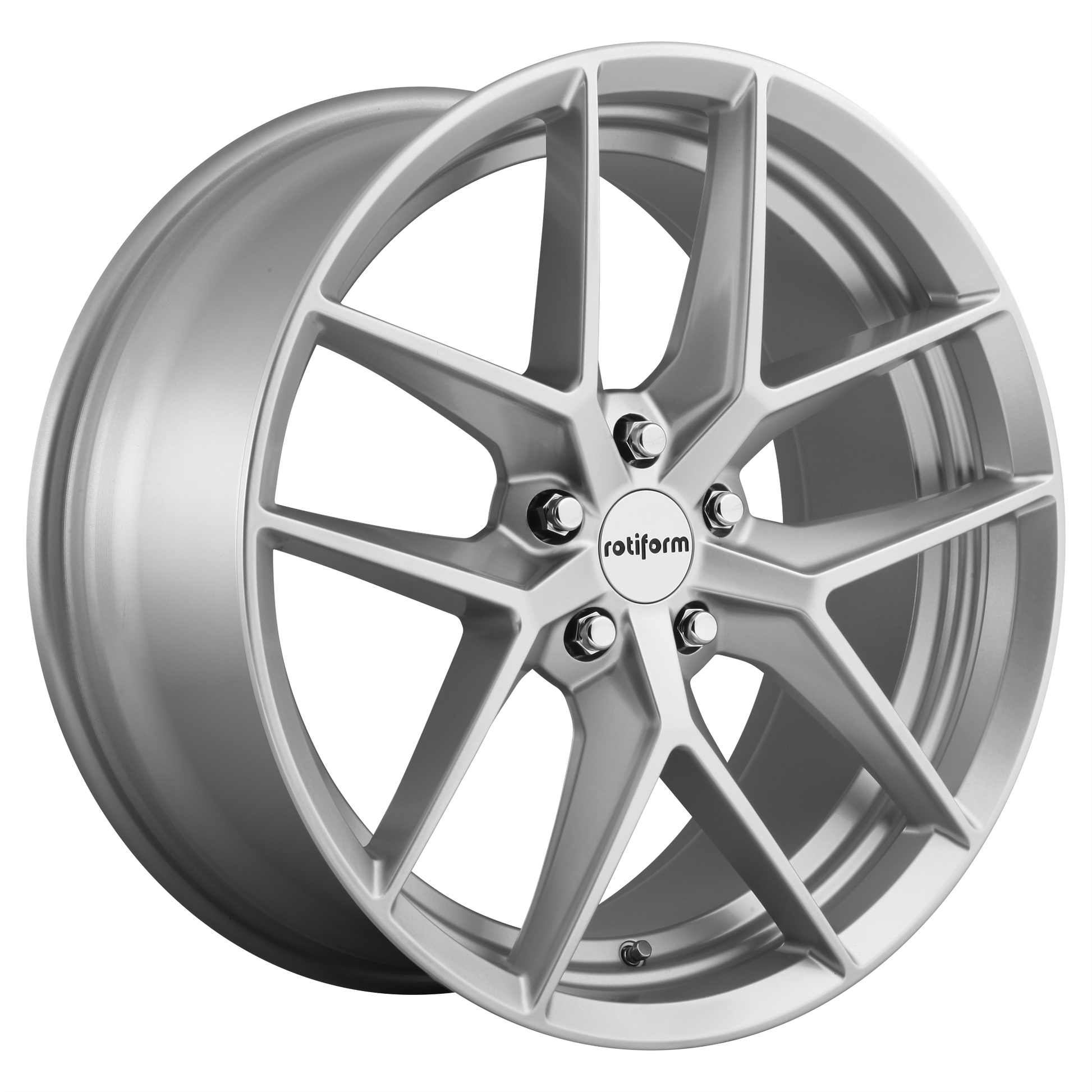 Rotiform 1PC R133 FLG 19X8.5 45 5X112 GLOSS SILVER