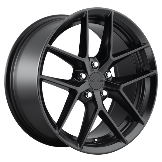Rotiform 1PC R134 FLG 18X8.5 45 5X112 MATTE BLACK