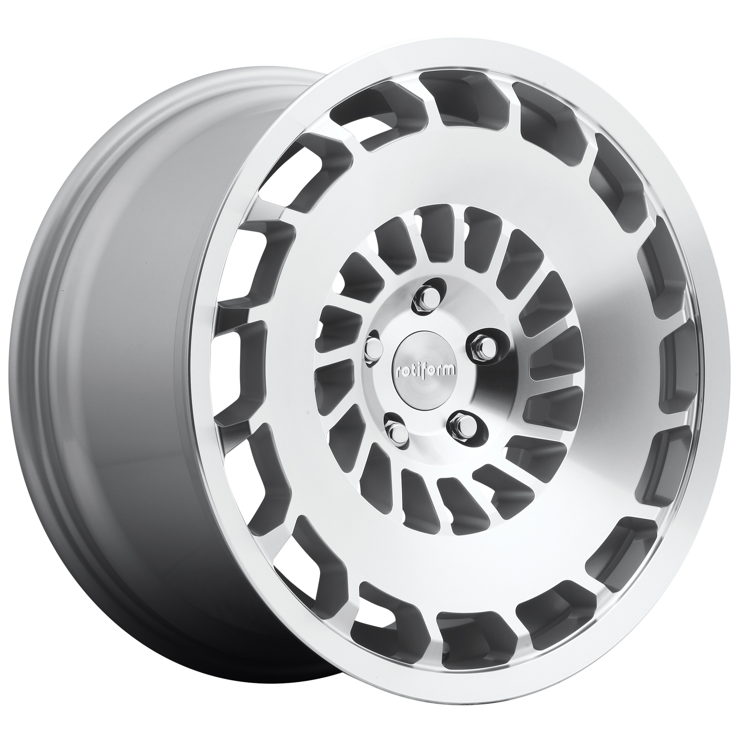 Rotiform 1PC R135 CCV 18x8.5 45 5x112/5x112 GLOSS SILVER MACHINED